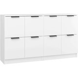  Komoda 2 kosa bela 60x30x70 cm konstruiran les, (20654356) | Shoptok.si