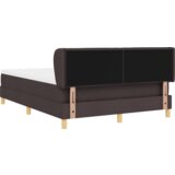 Box Spring Krevet s Madracem Tamnosmeđi 140x200 cm Tkanina | shoptok.hr
