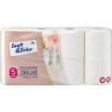 Sanft&Sicher Deluxe toaletni papir – 5 - slojni 8 kom Cene