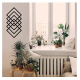 WALLXPERT Zidna dekoracija Geometrija, 60x30cm, Crna | Eponuda.ba