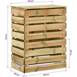  Komposter s letvicama 2 pcs Zelena 110 x 58 x 113 cm | shoptok.hr
