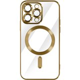 AVIZAR MagSafe ovitek za iPhone 14 Pro Max Silikonska zašcita kamere Chrome zlato, (20575087) Cene