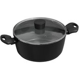 Michelino Meat pot s poklopcem Ø 28 cm Nora New Line, siva unutrašnjost | shoptok.hr