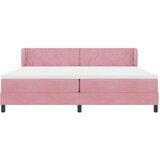  Krevet s opruga kutije Ružičasta 200 x 200 cm Baršun | shoptok.hr