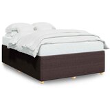  Okvir za krevet bez madraca tamnosmeđi 140 x 190 cm od tkanine | shoptok.hr