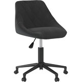 Maison Chic Vrtljiv Jedilni stoli - Vzorci stoli črn žamet A1699, (22031285) | Shoptok.si
