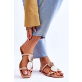Boto Embellished Suede Slippers Nude Victoria | Shoptok.si
