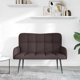 SOFA za dvije osobe Tamno smeđa 115 x 61 x 87 cm Tkanina | Eponuda.com
