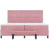  s opruga kutije Ružičasta 200 x 200 cm Baršun | shoptok.hr