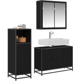  Set namještaja za kupaonicu 3 kom. Crni hrast 90 x 33 x 60 cm | shoptok.hr
