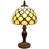 Brilagi Tiffany vitražna stona lampa IVORY SMOOTH 1xE27/60W/230V Cene