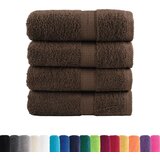 Premium ručnici za pranje SOLUND 4 kom. smeđe 30x30 cm 600 g/m² | shoptok.hr