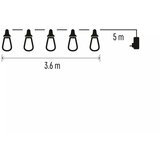 Emos led svetlobna veriga – 16x party lučke prozorne, 3,6 m, zunanja in notranja, hladna bela DCPW04 | Shoptok.si
