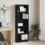  Polica Crni hrast 60 x 24 x 176 cm Konstruirano drvo | shoptok.hr