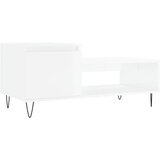  The Living Store Klubska mizica visok sijaj bela 100x50x45 cm inženirski les - Klubska Mizica, (21448141) | Shoptok.si