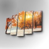 Wallity 5PUC-032 multicolor decorative canvas painting (5 pieces) | ePonuda.com