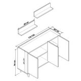 Hanah home višenamenski ormar bono atlantic pine | ePonuda.com