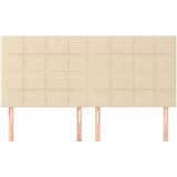 vidaXL Uzglavlje 4 kom krem 90x5x78/88 cm od tkanine | shoptok.hr