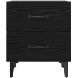 Ormarić za krevet s ladicama Crni hrast 40 x 35 x 47,5 cm | shoptok.hr