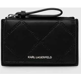 Karl Lagerfeld Denarnica ženski, črna barva