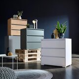 CARRYHOME komoda, antracit, barve hrasta | Shoptok.si