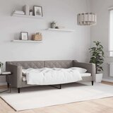  Raztegljiva postelja taupe 90x200 cm blago Cene