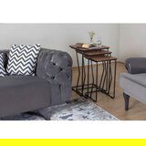 Hanah home ren - walnut walnut nesting table (3 pieces) | ePonuda.com