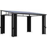 vidaXL Paviljon z zaveso 405x294x244 cm antraciten | Shoptok.si
