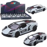 SPORTS Car Metal Race Drive Opening Doors Gray 1:32 Cene