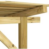  Vrtna kućica - Vrtno spremište za drva od impregnirane borovine - Smeđa 180 x 180 x 189 cm 2 bočna zida | shoptok.hr
