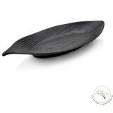 Leaf pladanj /melamin – crna boja/ – 37x15cm Cijene