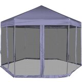  Heksagonalni Pop-Up Šator sa 6 Panela Tamno Plavi 3,6x3,1 m | shoptok.hr