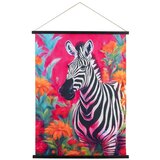 Signes Grimalt Slike, platna Zebra Zložljivo Platno Rožnata | Shoptok.si