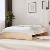 Maison Chic Posteljni okvir - Dvoposteljna postelja - Zakonska postelja iz trdnega lesa 140x200 cm-J14591, (21772050) | Shoptok.si
