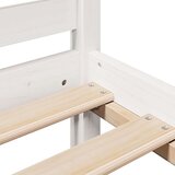  Krevet s regalom za knjige bez madraca bijeli 90x200cm borovina | shoptok.hr