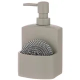 Sivi dozator sapuna od polyresina 250 ml Essentials –