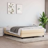  Za krevet s oprugama krem 140x200 cm od tkanine Cijene