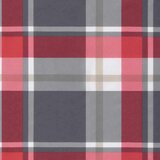  Blazina za ležalnik rdeča karo 186x58x4 cm oxford tkanina, (20623255) | Shoptok.si