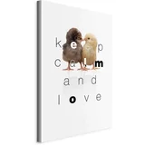 Slika Na Platnu Keep Calm And Love