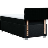 vidaXL Box spring postelja z vzmetnico črn 90x190 cm blago | Shoptok.si