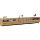vidaXL TV ormarić LED boja hrasta 260x35x40 cm konstruirano drvo | shoptok.hr