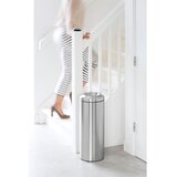 Brabantia Jeklen koš za smeti v mat srebrni barvi 30 l Flame Guard – | Shoptok.si
