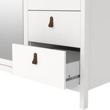 Tvilum Bela garderobna omara z ogledalom 150x199x58 cm Madrid – | Shoptok.si