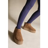 Marjin Ankle Boots - Brown - Block Cene