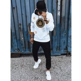 DStreet White men's sweatshirt with print BX5310 | shoptok.hr