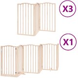  Vrata za pse s vratašcima 15 panela sklopiva 750 cm drvo topole | shoptok.hr