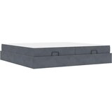  Krevetna konstrukcija Ostalo Tamno siva 200 x 200 cm Baršun | shoptok.hr
