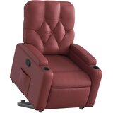  Naslonjač na podizanje od umjetne kože crvena boja vina | shoptok.hr