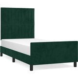  Okvir za krevet bez madraca tamnozeleni 90x200 cm baršunasti | shoptok.hr