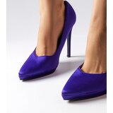 Gemre Silje Purple Satin Pumps | Shoptok.si